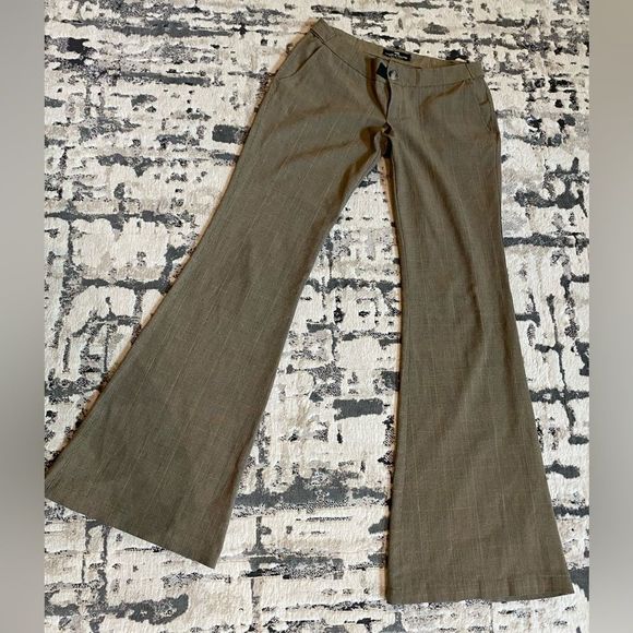 Super Low Rise Trousers Brown Plaid Madness TelAviv Womens 2 - Picture 8 of 15